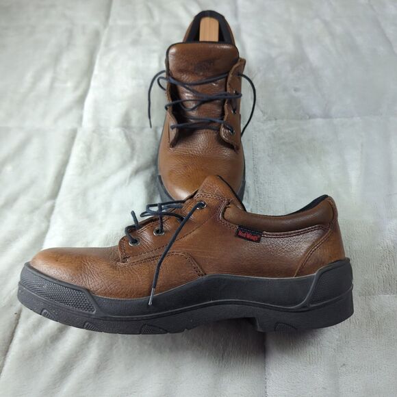 Red Wing Men's Steel Toe Model 6611 Made USA Work Shoes Size 9.5D Brown Leather - Picture 6 of 10